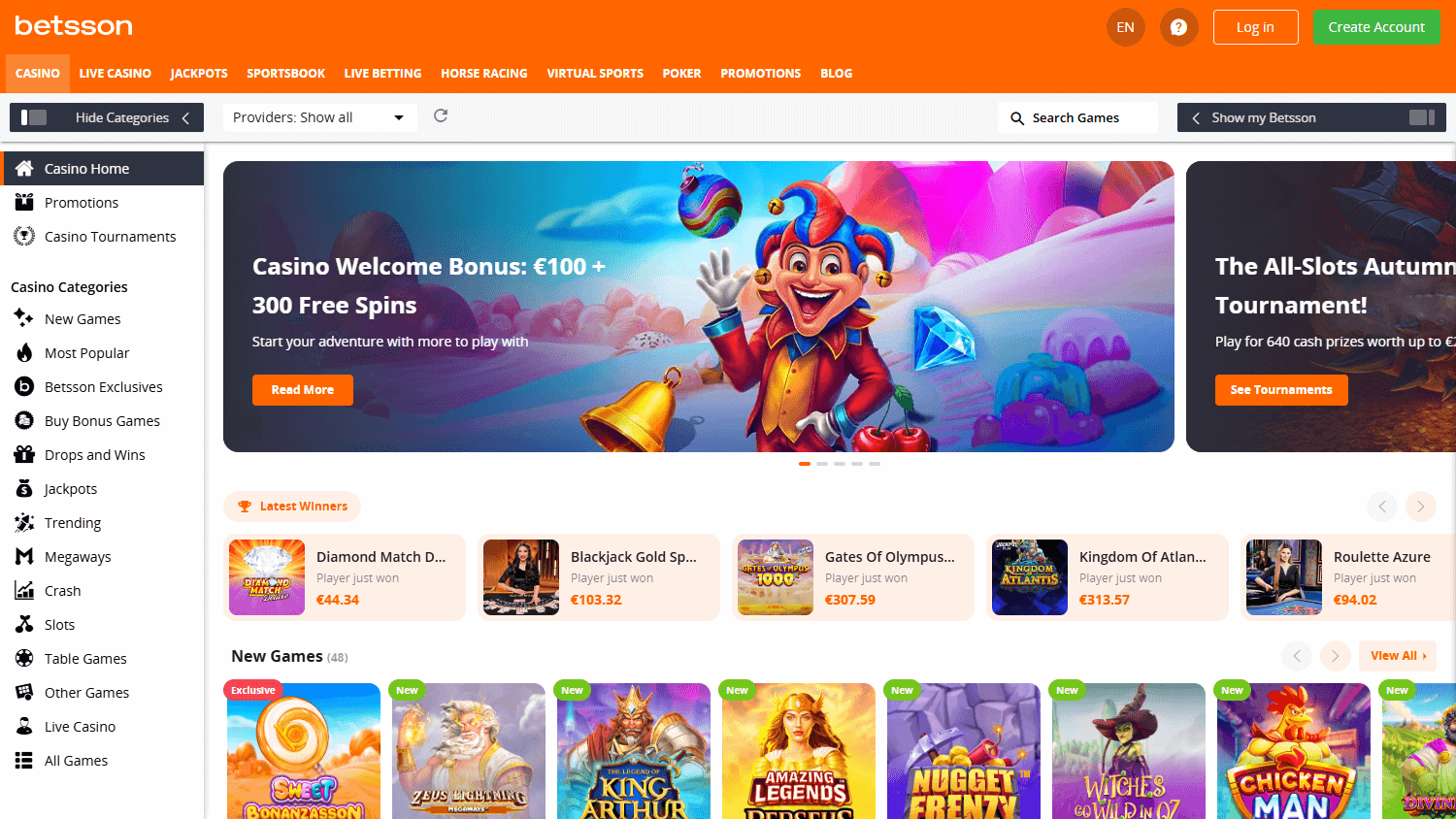 Betsson ekran görüntüsü 2